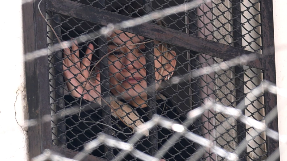 Jeanine Áñez, ex presidenta interina de Bolivia en la cárcel de mujeres de Miraflores