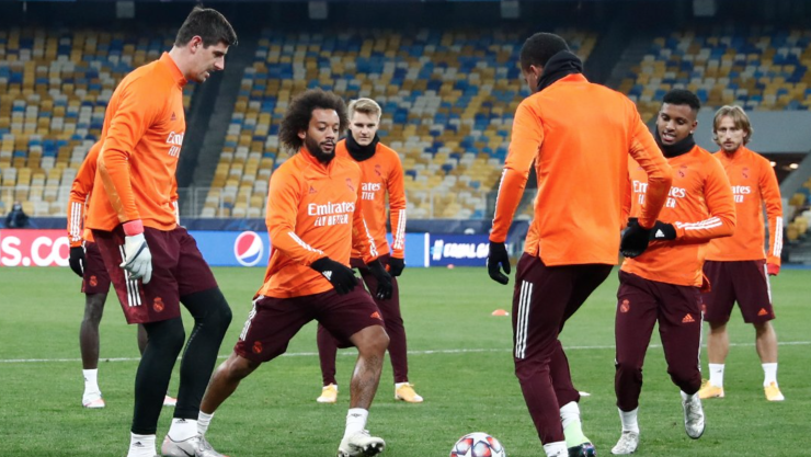 Real Madrid en entrenamiento