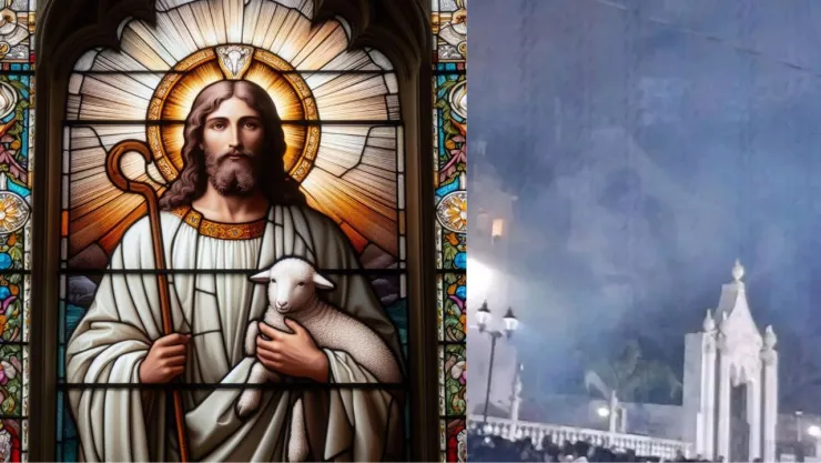 FOTO | Imagen de Jesucristo se hace presente después de una fiesta patronal en Aguascalientes