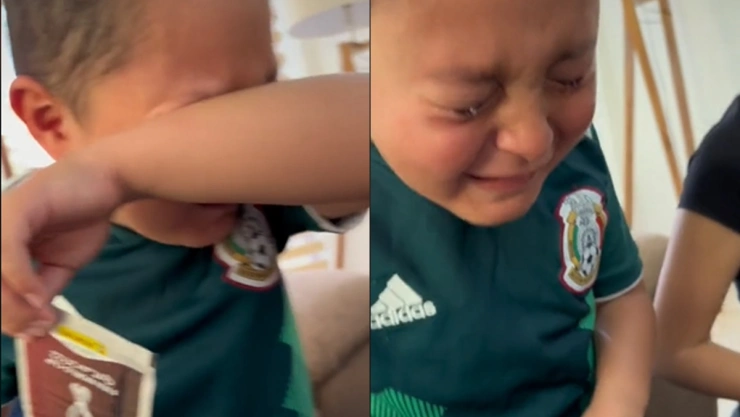 Reacción de niño se viraliza.