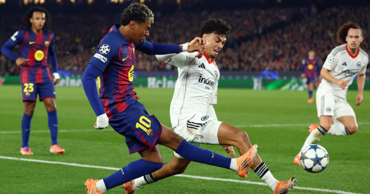Barcelona remonta y vence 2-1 al Eintracht Frankfurt en la Champions League 2025