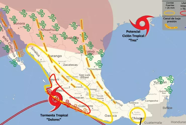 clima mexico 19 de junio
