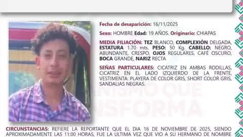 José Leyver desaparecido Copainalá