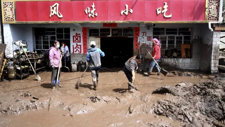 Tormenta en China.