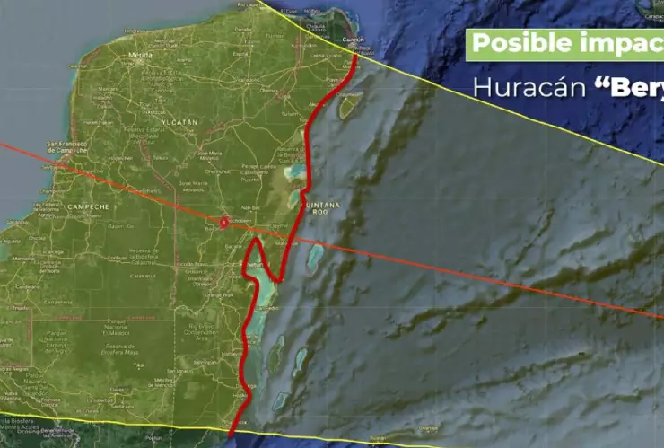 Huracán Beryl tocará tierra entre Tulum y Felipe Carrillo Puerto_ Protección Civil.jpg