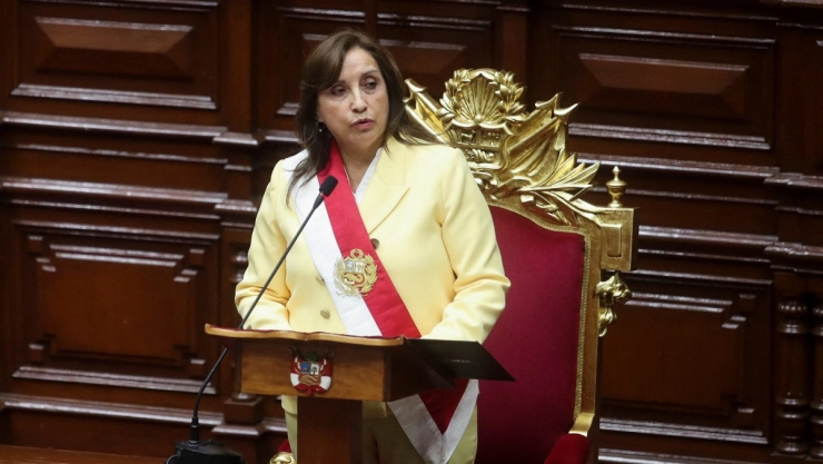 Dina Boluarte, presidente de Perú