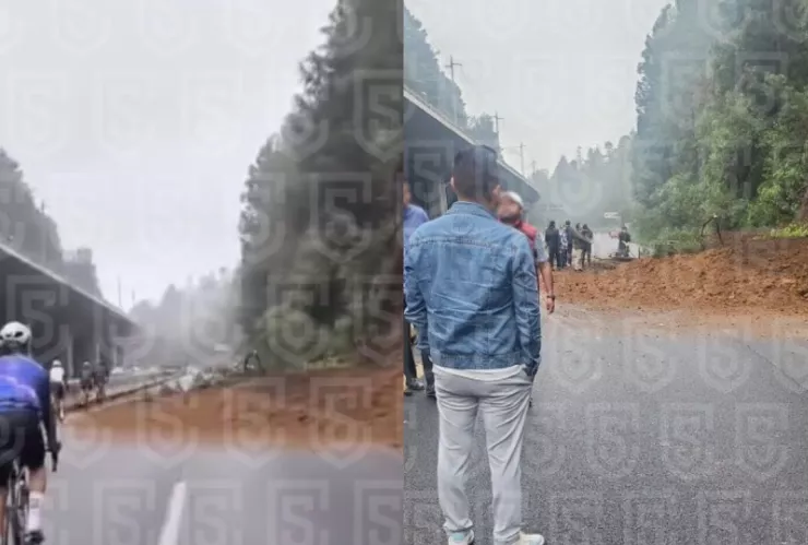 Cierre en la México-Toluca hoy 7 de octubre 2025 por deslave