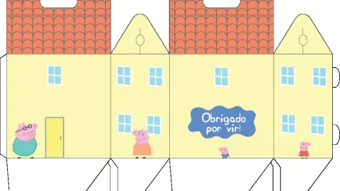 Plantillas de Peppa Pig para crear cajitas sorpresa y dulceros infantiles