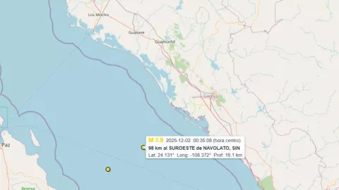 Sismo en Navolato, Sinaloa