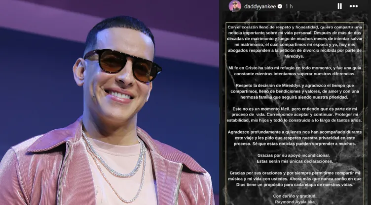 daddy yankee anuncia su divorcio