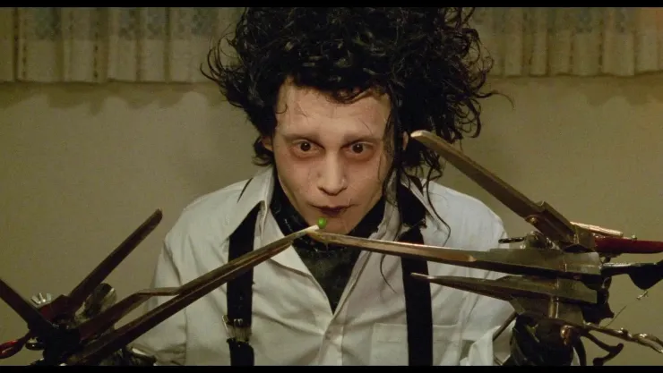 El Joven Manos de Tijeras curiosidades del clásico de Tim Burton