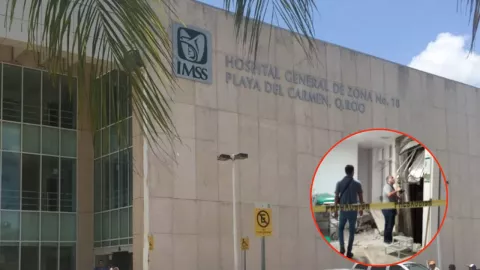 IMSS separa del cargo a funcionarios de mantenimiento tras la muerte de Aitana, que murió prensasa en un elevador del Hospital General de Zona No.18 en Playa del Carmen, Quintana Roo.
