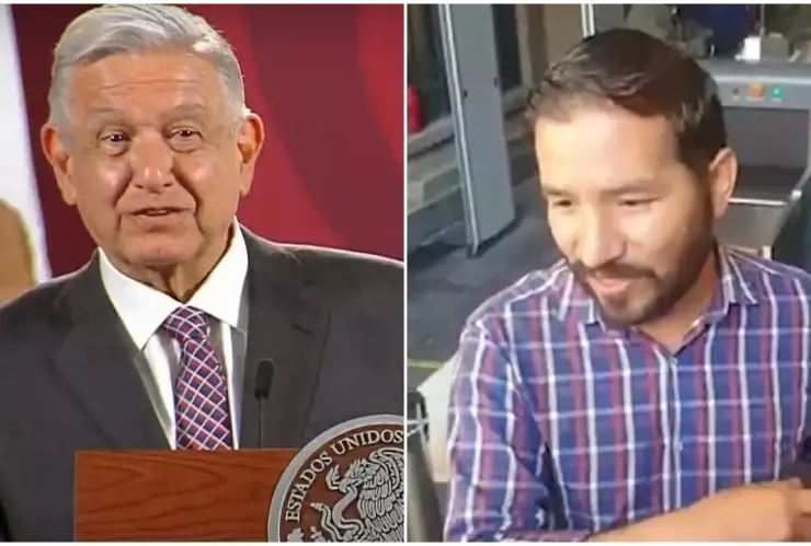 Hombre burla seguridad de Palacio Nacional para contactar a AMLO