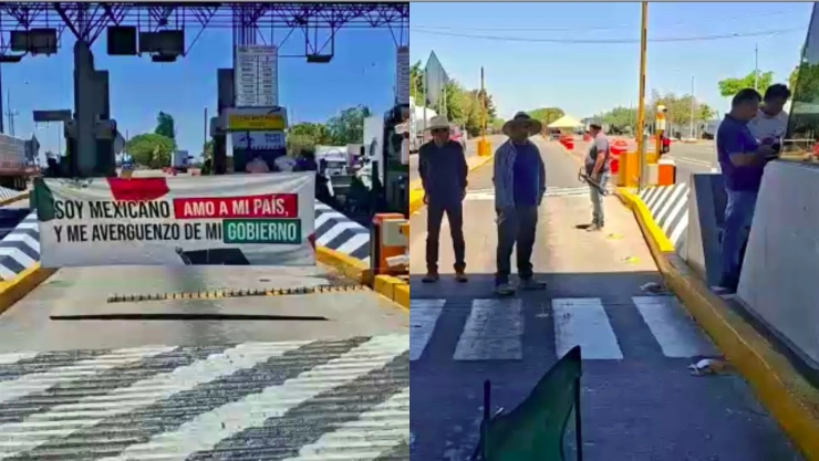 Protestas en caseta de Culiacán, Sinaloa.