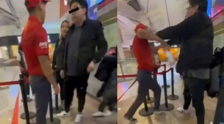 ‘Lord Migajero'; este es el video viral en el que un hombre agrede a empleado de cine de CDMX
