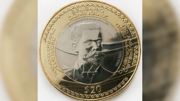 Así es la moneda de 20 pesos mexicanos que reconocieron como la más bella del mundo