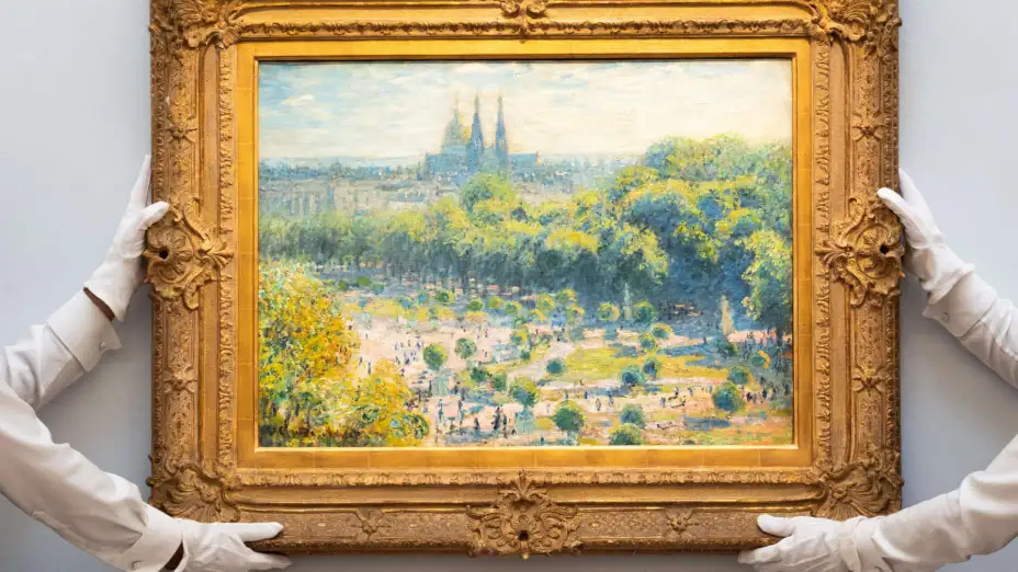 Obra Le Jardin des Tuileries, de Claude Monet.