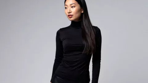 blusa cuello de tortuga