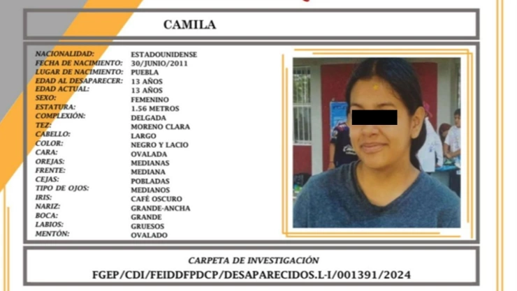 desaparece menor camila león atlixco uber