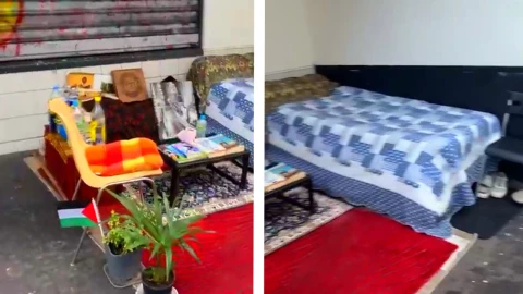 Habitación ordenada de persona sin hogar; video viral
