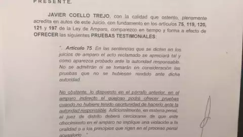 Pide Lozoya la comparecencia de Peña Nieto y otros ex funcionarios