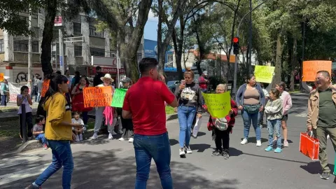 Calles cerradas por manifestaciones