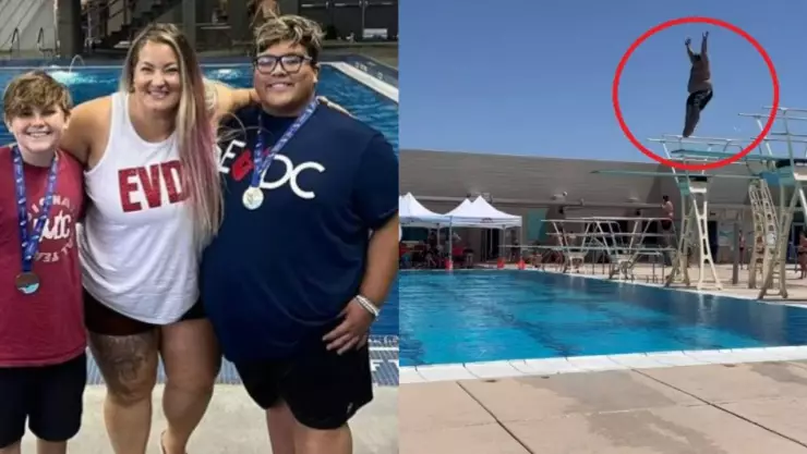 Joven muestra su talento para los clavados y se hace viral (VIDEO)