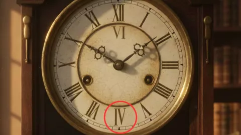 Solución acertijo visual reloj antiguo