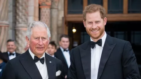 El príncipe Harry voló para ver a su padre el rey Carlos III