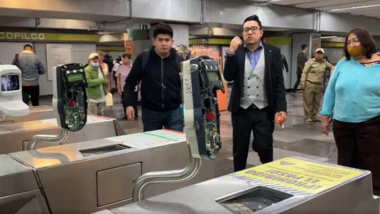 torniquetes metro cdmx vandalizan