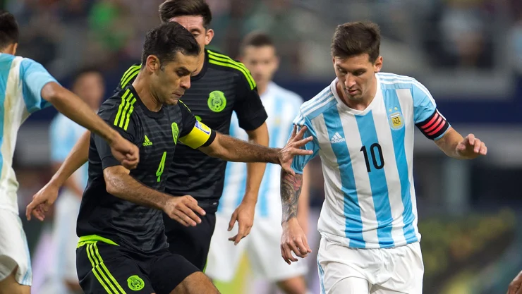 Rafael Márquez y Lionel Messi