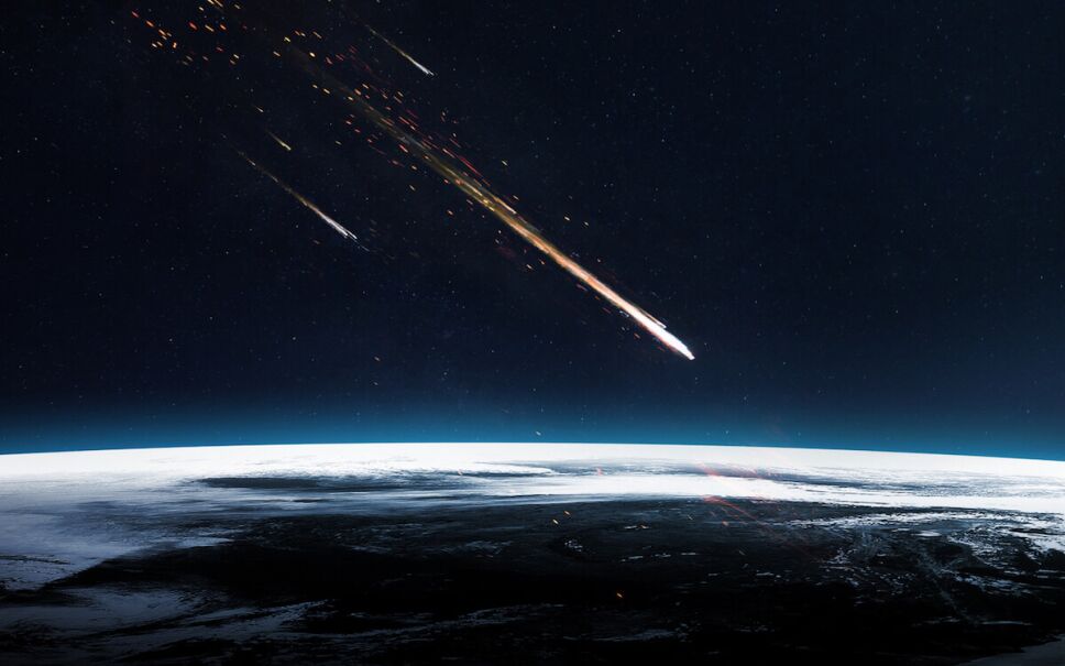 asteroide acercandose a la tierra