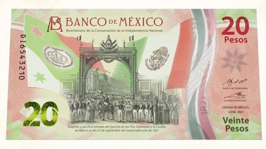 Ofrecen 450 mil pesos por billete conmemorativo de 20 pesos