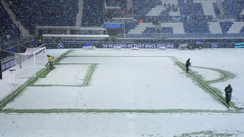 Nevada en la cancha del Atalanta