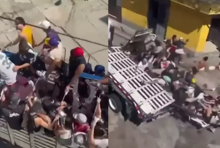 Accidente en caravana en Año Nuevo