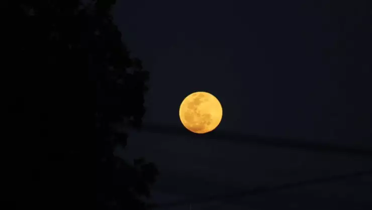 FOTOS_ Asi se vio la Luna Rosa de abril desde Yucatan