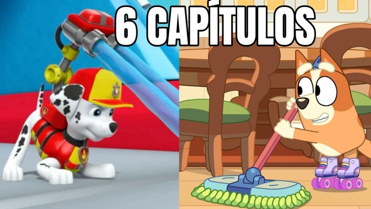 6 capítulos de Paw Patrol y Bluey que enseñan el valor de ayudar en casa