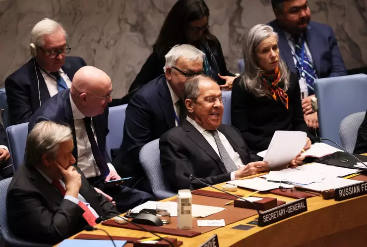 En medio de críticas por guerra en Ucrania, el canciller ruso Sergei Lavrov preside reunión sobre multilateralismo ante el Consejo de Seguridad de la ONU