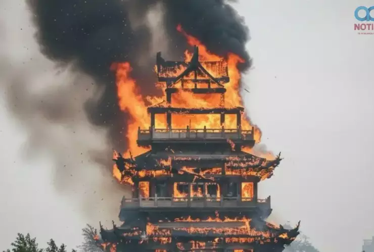 Incendio en el Templo Yongqing