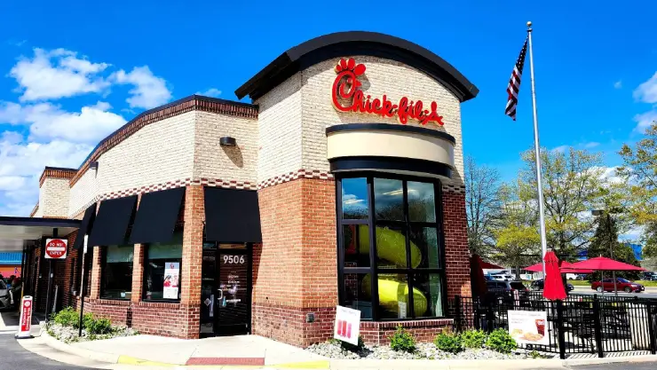 la popular cadena de cómida rápida llamada Chick-fil-A