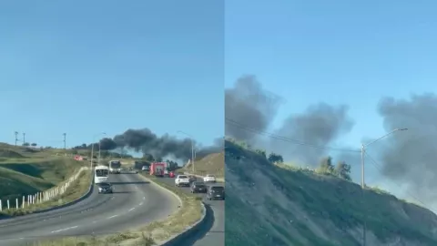 Incendio visible desde la Vía Rápida alerta a Tijuana este 9 de febrero