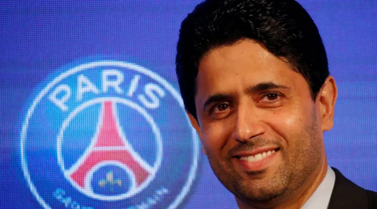 Imagen de archivo del presidente y presidente ejecutivo del Paris Saint-Germain, Nasser Al-Khelaifi, durante una conferencia de prensa en París, Francia. 22 febrero 2019. Imagen: Reuters