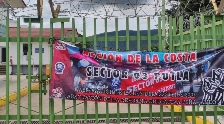 Plantón de la CNTE en Oaxaca.