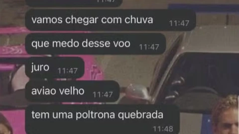 Los últimos mensajes de una pasajera del avión que se estrelló en Brasil
