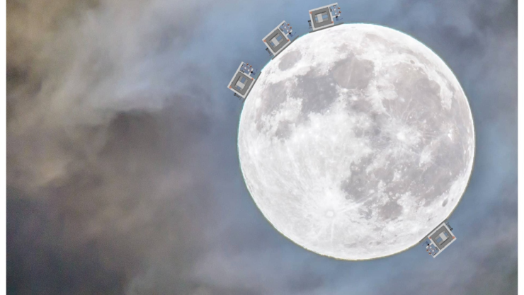 Antena en la luna