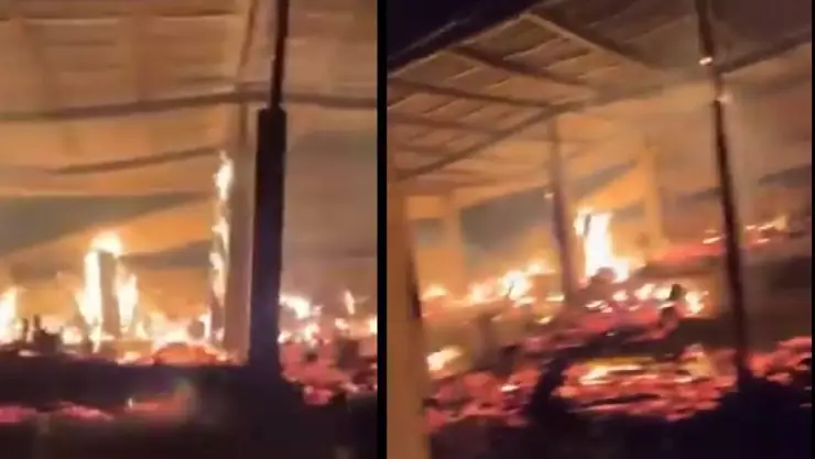 “Necesitamos ayuda, por favor": Incendio consume carpintería en Oxkutzcab, familia pierde todo