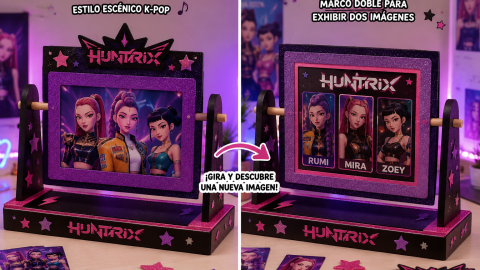 Portarretratos giratorio inspirado en Huntrix
