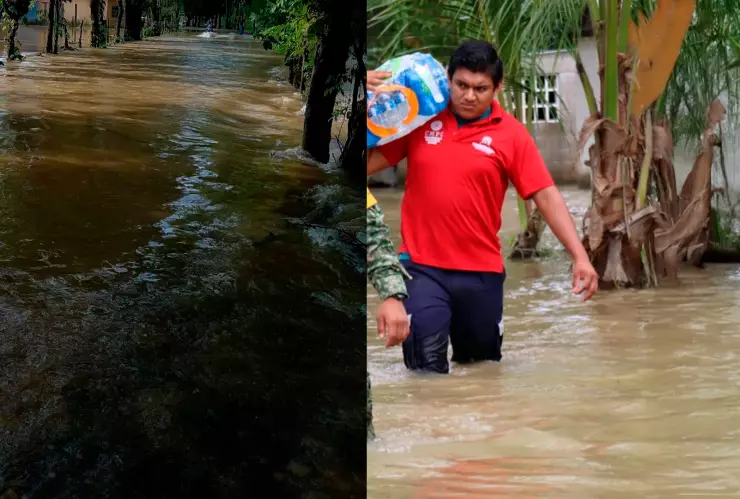 Inundaciones Tabasco frente frío 19