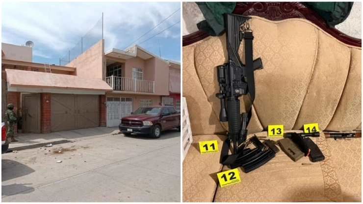 Decomiso de armas tras cateos en Guanajuato