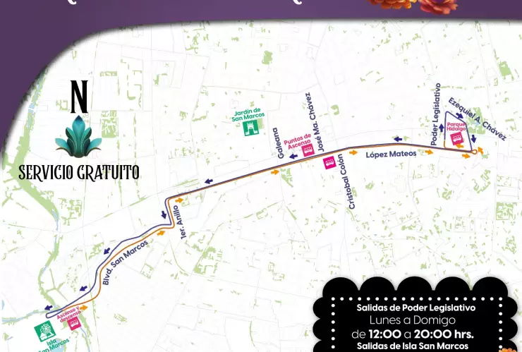 ¿De dónde salen los camiones gratis en el Festival de Calaveras en Aguascalientes 2024?